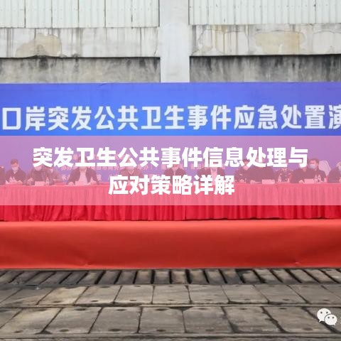突發(fā)衛(wèi)生公共事件信息處理與應對策略詳解