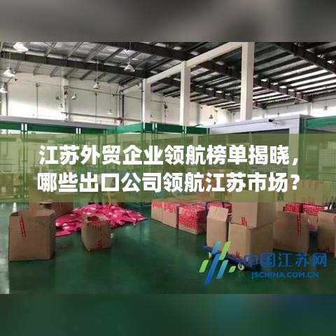 江蘇外貿(mào)企業(yè)領航榜單揭曉，哪些出口公司領航江蘇市場？