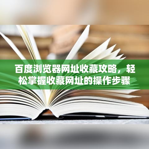 百度瀏覽器網址收藏攻略，輕松掌握收藏網址的操作步驟