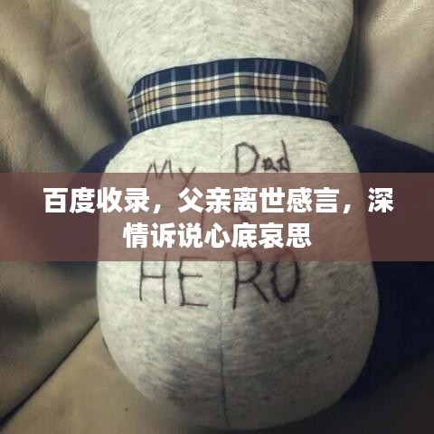 百度收錄，父親離世感言，深情訴說心底哀思