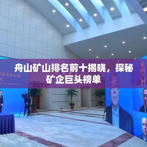 舟山礦山排名前十揭曉，探秘礦企巨頭榜單