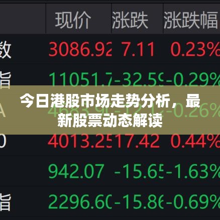 今日港股市場走勢分析，最新股票動態(tài)解讀