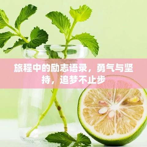 旅程中的勵志語錄，勇氣與堅持，追夢不止步