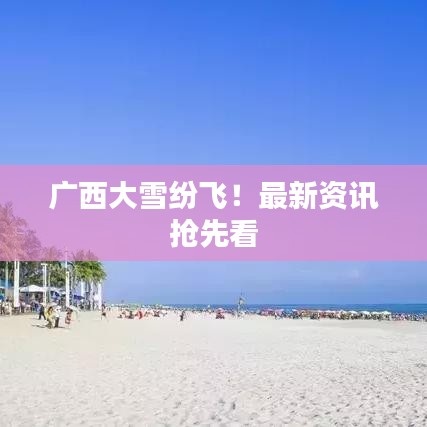廣西大雪紛飛！最新資訊搶先看