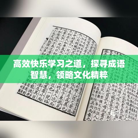 高效快樂學(xué)習(xí)之道，探尋成語智慧，領(lǐng)略文化精粹
