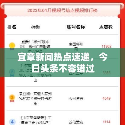 宜章新聞熱點速遞，今日頭條不容錯過