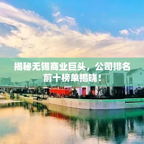 揭秘?zé)o錫商業(yè)巨頭，公司排名前十榜單揭曉！