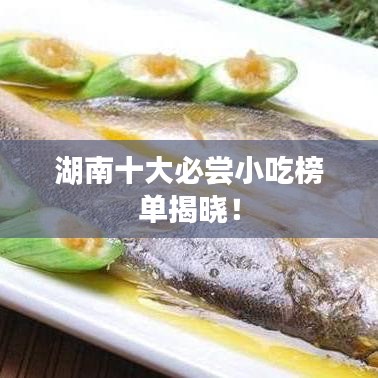 湖南十大必嘗小吃榜單揭曉！